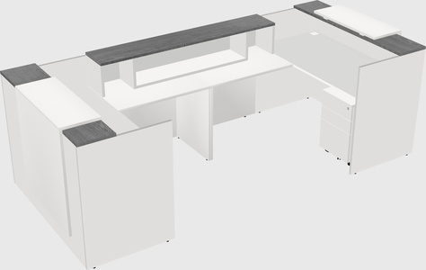 Reception desk u-shape