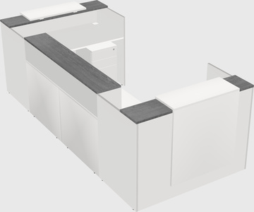 Reception desk u-shape