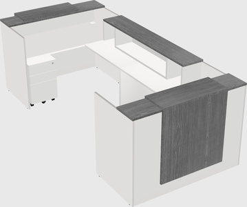 Reception desk u-shape