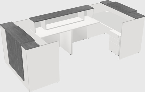 Reception desk u-shape
