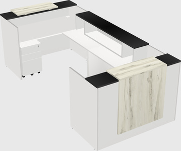 Reception desk u-shape