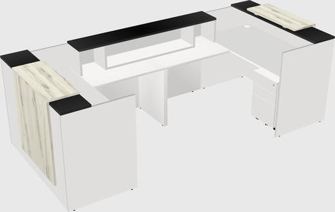 Reception desk u-shape