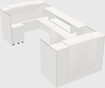 Reception desk u-shape