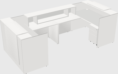 Reception desk u-shape