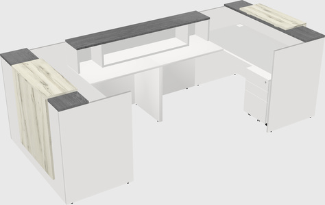 Reception desk u-shape