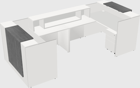 Reception desk u-shape