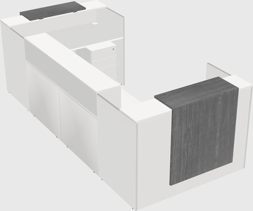 Reception desk u-shape