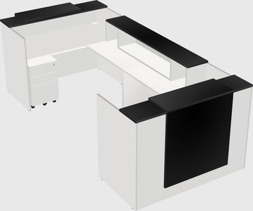 Reception desk u-shape