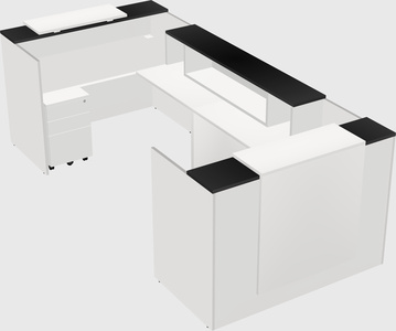Reception desk u-shape