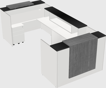 Reception desk u-shape