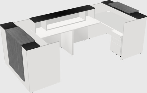 Reception desk u-shape