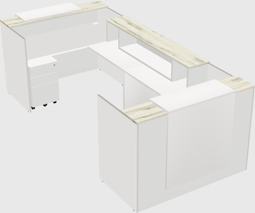 Reception desk u-shape