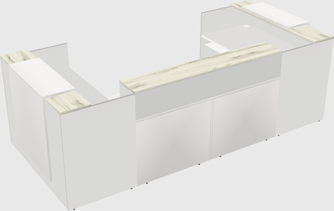 Reception desk u-shape
