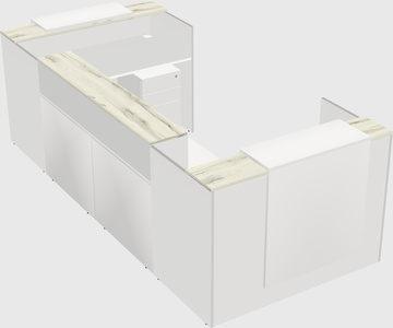 Reception desk u-shape