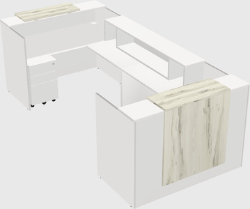 Reception desk u-shape