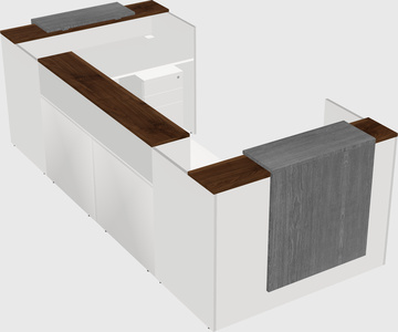 Reception desk u-shape
