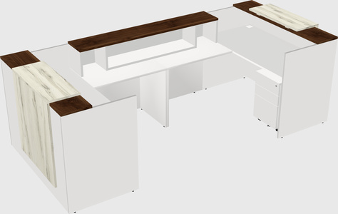Reception desk u-shape