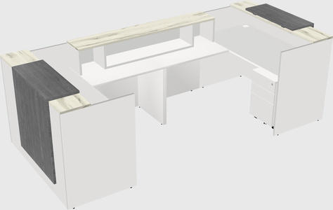 Reception desk u-shape