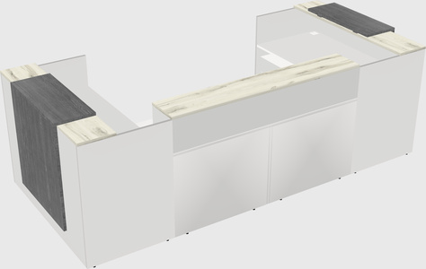 Reception desk u-shape