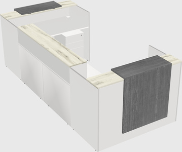 Reception desk u-shape