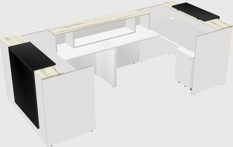 Reception desk u-shape
