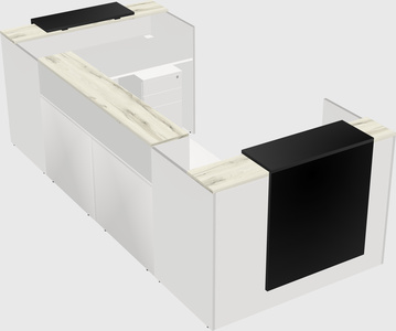 Reception desk u-shape
