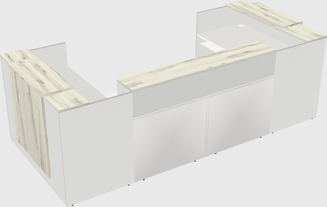 Reception desk u-shape