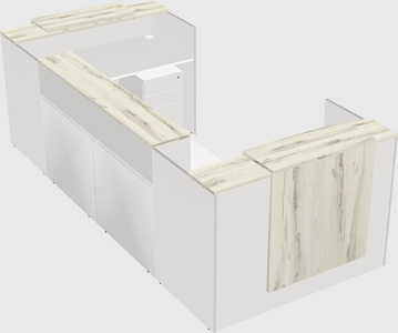 Reception desk u-shape