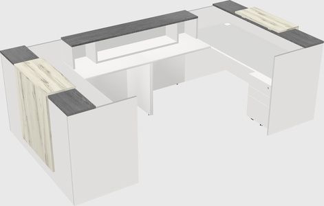 Reception desk u-shape
