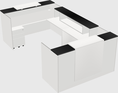 Reception desk u-shape