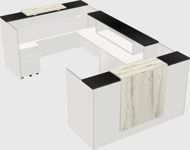 Reception desk u-shape