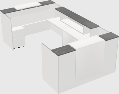 Reception desk u-shape