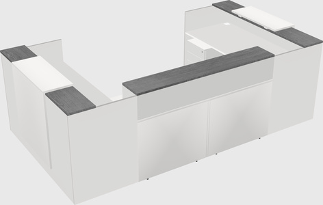 Reception desk u-shape
