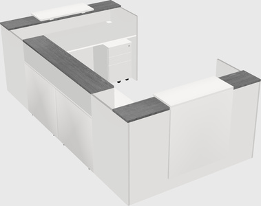 Reception desk u-shape