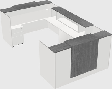 Reception desk u-shape