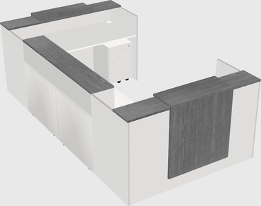 Reception desk u-shape