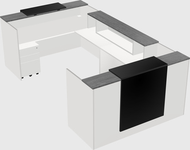 Reception desk u-shape