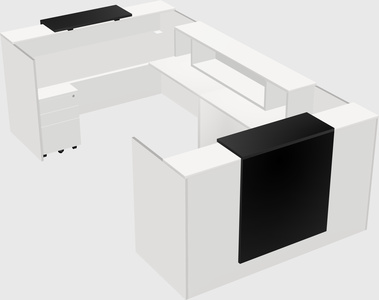 Reception desk u-shape