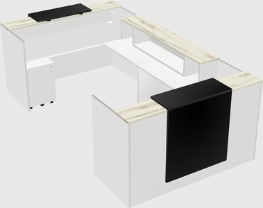 Reception desk u-shape
