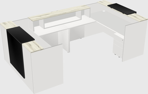 Reception desk u-shape