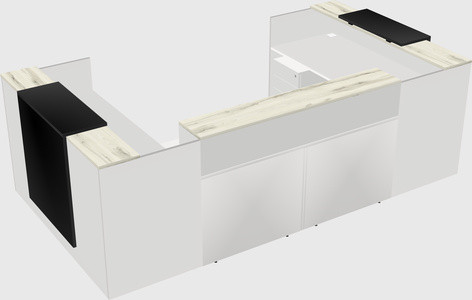 Reception desk u-shape