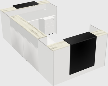 Reception desk u-shape