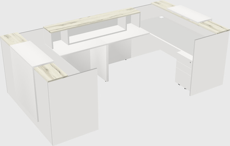Reception desk u-shape