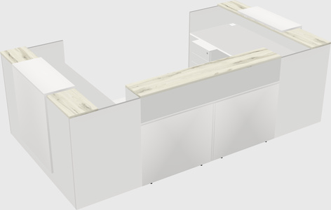 Reception desk u-shape