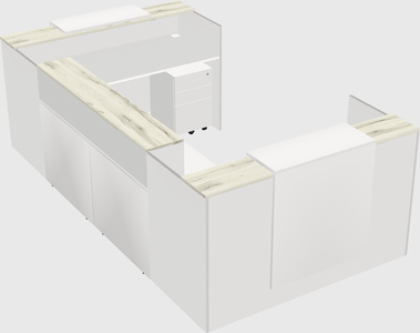 Reception desk u-shape