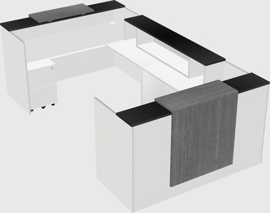 Reception desk u-shape