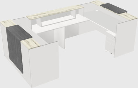 Reception desk u-shape