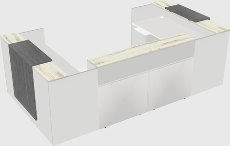 Reception desk u-shape
