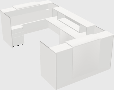 Reception desk u-shape