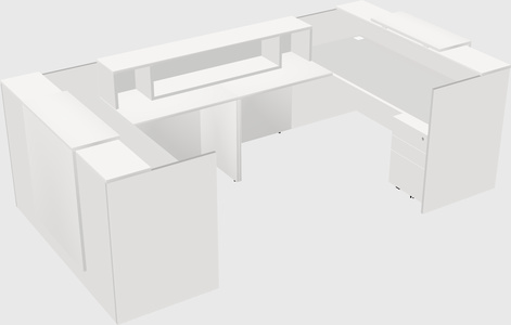 Reception desk u-shape